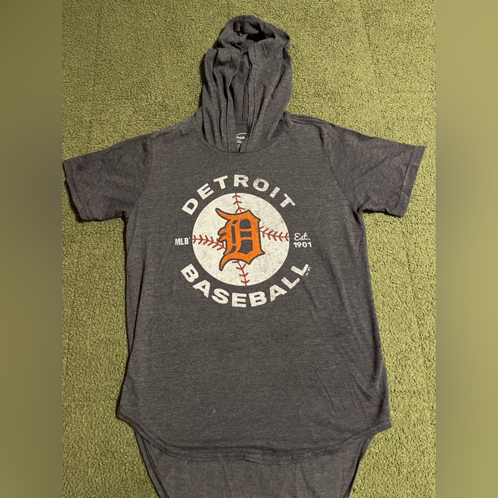 Detroit Tigers Hooded Short Sleeve Tee